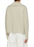 Back View - Click To Enlarge - STUDIO NICHOLSON - Rib Knit Polo Collar Wool Sweater