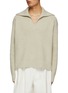 Main View - Click To Enlarge - STUDIO NICHOLSON - Rib Knit Polo Collar Wool Sweater