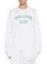 Main View - Click To Enlarge - SPORTY & RICH - Wellness Club Flocked Cotton Crewneck Sweatshirt