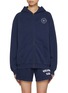 Main View - Click To Enlarge - SPORTY & RICH - Zip Up Cotton Hoodie