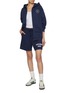 Figure View - Click To Enlarge - SPORTY & RICH - Zip Up Cotton Hoodie