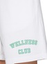  - SPORTY & RICH - Wellness Club Flocked Cotton Gym Shorts