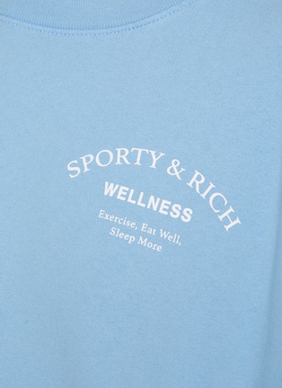  - SPORTY & RICH - Wellness Studio Cropped Cotton Crewneck Sweatshirt