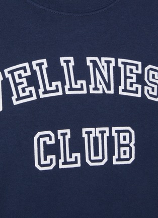  - SPORTY & RICH - Wellness Club Flocked Cotton T-shirt