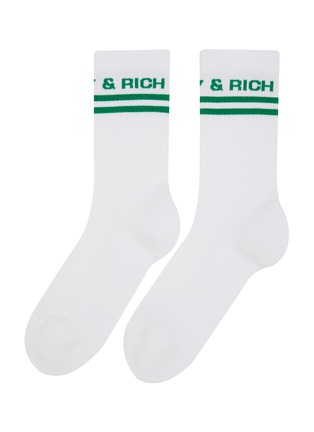 Main View - Click To Enlarge - SPORTY & RICH - Bold Logo Socks