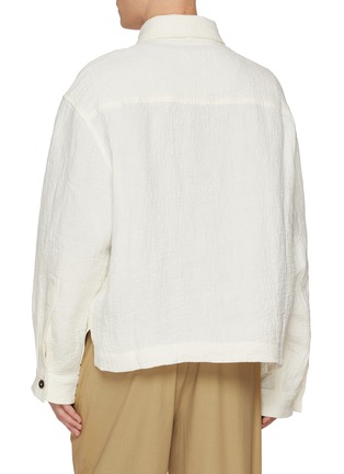 Back View - Click To Enlarge - STUDIO NICHOLSON - Crinkled Overshirt Jacket