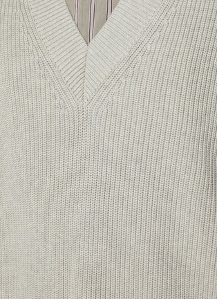  - STUDIO NICHOLSON - Cap Sleeves Ribbed Heavy Cotton Knitted Vest