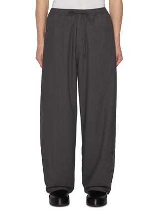 Main View - Click To Enlarge - STUDIO NICHOLSON - Drawstring Wide Leg Cotton Pants