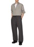 Figure View - Click To Enlarge - STUDIO NICHOLSON - Drawstring Wide Leg Cotton Pants