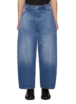 Main View - Click To Enlarge - STUDIO NICHOLSON - 14oz Regen Denim Cropped Wide Leg Jeans