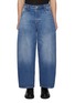 Main View - Click To Enlarge - STUDIO NICHOLSON - 14oz Regen Denim Cropped Wide Leg Jeans