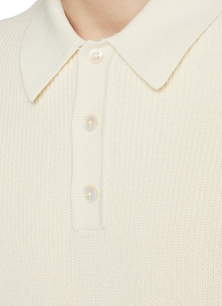  - STUDIO NICHOLSON - Naval Ribbed Cotton Polo Shirt