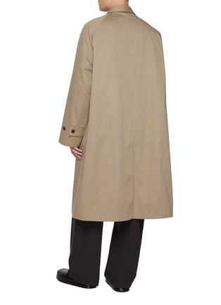 Back View - Click To Enlarge - STUDIO NICHOLSON - Hidden Placket Cotton Blend Car Coat