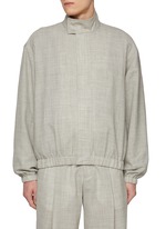 STUDIO NICHOLSON | Stand Collar Hidden Placket Tropical Wool