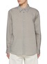 Main View - Click To Enlarge - STUDIO NICHOLSON - Boxy Point Collar Striped Shirt