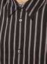  - STUDIO NICHOLSON - Boxy Point Collar Striped Shirt