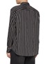 Back View - Click To Enlarge - STUDIO NICHOLSON - Boxy Point Collar Striped Shirt