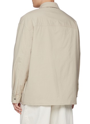 Back View - Click To Enlarge - STUDIO NICHOLSON - Water Repellent Lightweight Cotton Blend Shirt Jacket