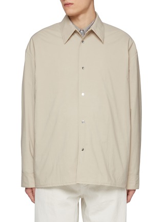 Main View - Click To Enlarge - STUDIO NICHOLSON - Water Repellent Lightweight Cotton Blend Shirt Jacket