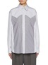 Main View - Click To Enlarge - MAISON MARGIELA - Striped Yoke Cotton Shirt