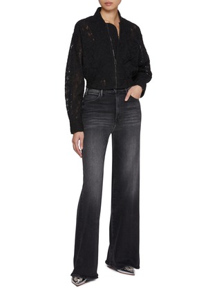 Figure View - Click To Enlarge - ERMANNO SCERVINO - Lace Cropped Bomber Jacket