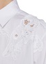  - ERMANNO SCERVINO - Botanical Appliqué Cotton Poplin Shirt