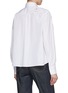 Back View - Click To Enlarge - ERMANNO SCERVINO - Botanical Appliqué Cotton Poplin Shirt