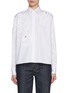 Main View - Click To Enlarge - ERMANNO SCERVINO - Botanical Appliqué Cotton Poplin Shirt