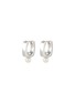 Main View - Click To Enlarge - MISSOMA - Rhodium Plated Recycled Sterling Silver Pearl Hoop Earrings