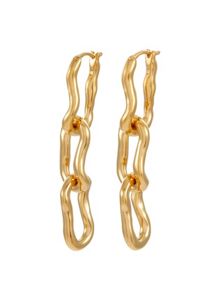 Main View - Click To Enlarge - MISSOMA - Molten Ovate Triple Link Drop Earrings