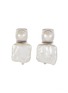 Main View - Click To Enlarge - MISSOMA - Rhodium Plated Brass Pearl Stud Earrings