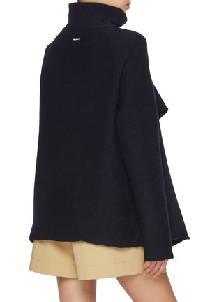 Back View - Click To Enlarge - JW ANDERSON - Layered High Neck Cardigan