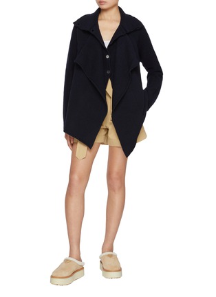 Figure View - Click To Enlarge - JW ANDERSON - Layered High Neck Cardigan