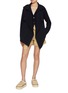 Figure View - Click To Enlarge - JW ANDERSON - Layered High Neck Cardigan