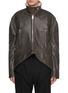 Main View - Click To Enlarge - JW ANDERSON - Curved Hem Leather Jacket