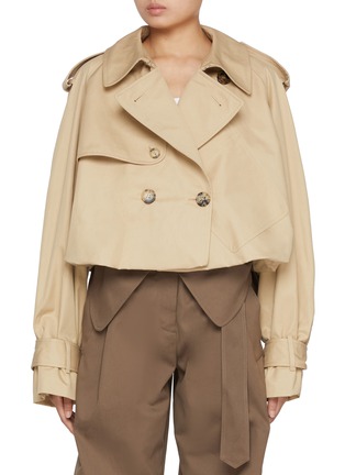 Main View - Click To Enlarge - JW ANDERSON - Cropped Cotton Trench Coat