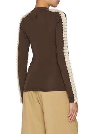 Back View - Click To Enlarge - JW ANDERSON - Pleated Trim Long Sleeve T-shirt