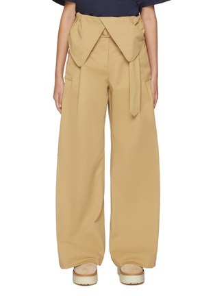 Main View - Click To Enlarge - JW ANDERSON - Fold Over Cotton Trench Trousers