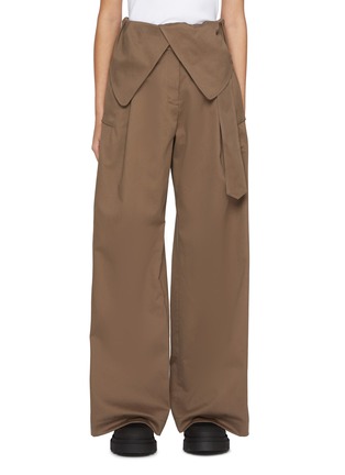 Main View - Click To Enlarge - JW ANDERSON - Fold Over Cotton Trench Trousers