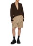 Figure View - Click To Enlarge - JW ANDERSON - Sculptural Wool Shorts