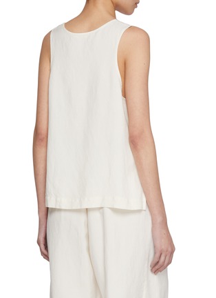 Back View - Click To Enlarge - BARENA - Scoop Neck Sleeveless Top