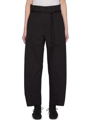 Main View - Click To Enlarge - BARENA - Curved Poplin Pants