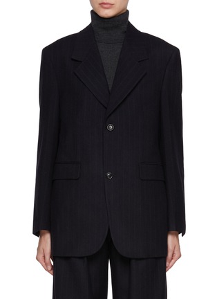 Main View - Click To Enlarge - TONYWACK - Oversized Single Breasted Wool Blazer