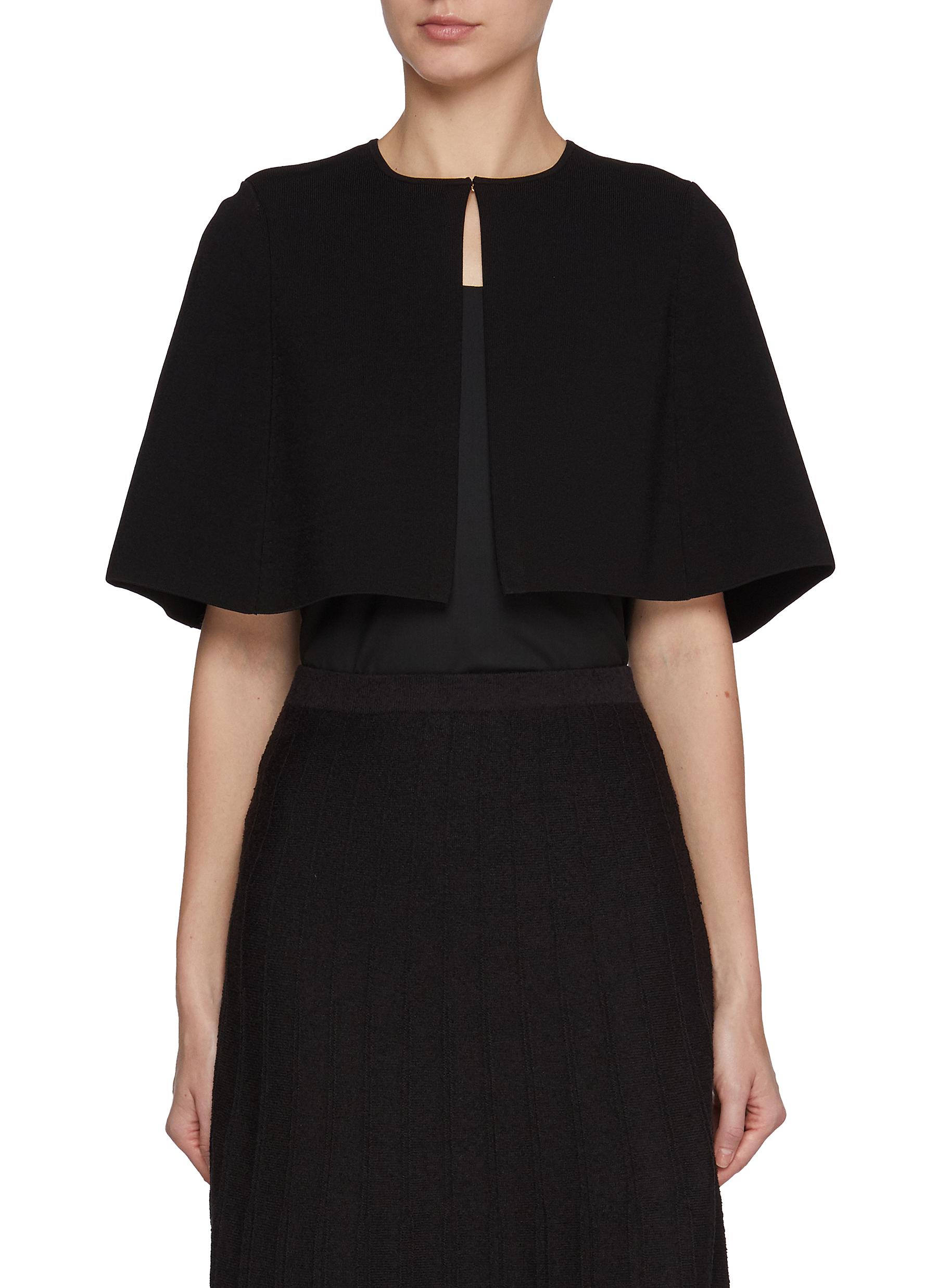 ST. JOHN | Cropped Knit Cape | Women | Lane Crawford