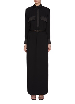 Main View - Click To Enlarge - ST. JOHN - Two Pocket Maxi Shirt Dress