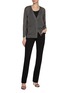 Figure View - Click To Enlarge - ST. JOHN - Two Pocket Hybrid Cardigan