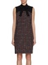 Main View - Click To Enlarge - ST. JOHN - Hybrid Tie Neck Tweed Dress