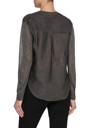 Back View - Click To Enlarge - ST. JOHN - Hybrid V-Neck Knit Top