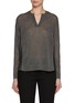 Main View - Click To Enlarge - ST. JOHN - Hybrid V-Neck Knit Top