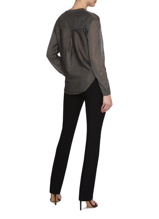 Figure View - Click To Enlarge - ST. JOHN - Hybrid V-Neck Knit Top